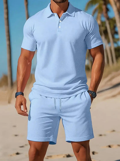 lapel Short Sleeve Suit